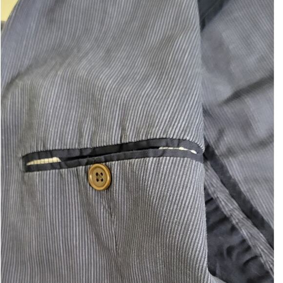 Banana Republic Mens Blazer Size 42R Blue 2 Button Slim Fit Blazer Modern Office - Picture 8 of 11